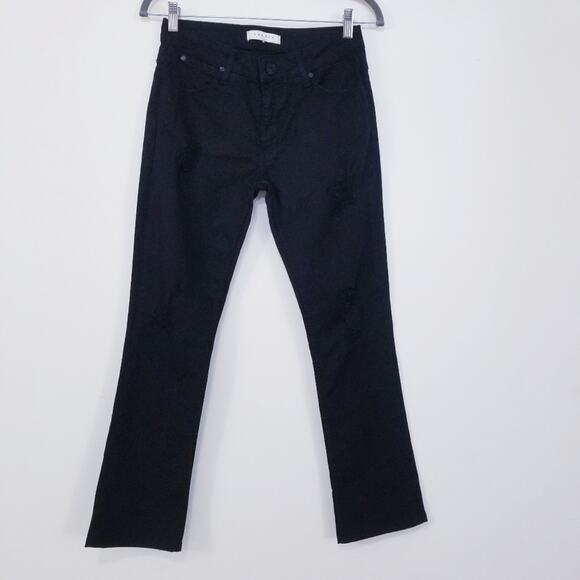 Sandro Paris Distressed Midrise Jeans - Picture 1 of 13